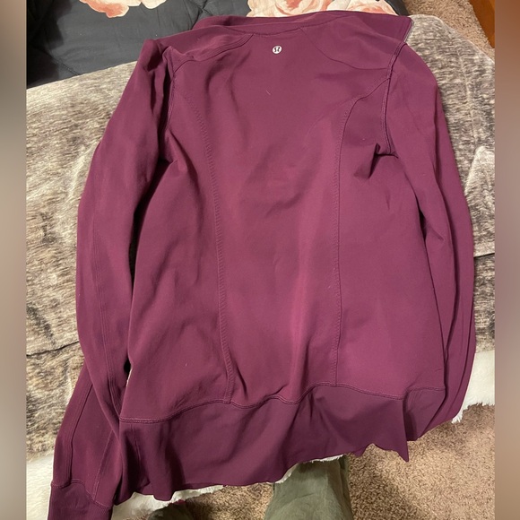 Lululemon nice asana purple zip up sweater jacket - Picture 5 of 16
